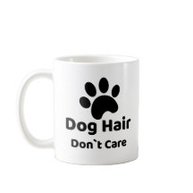 Lustiger Hunde-Tasse 'Hundehaare stören nicht'