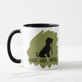 Lustiger Hundeausführer  Tasse