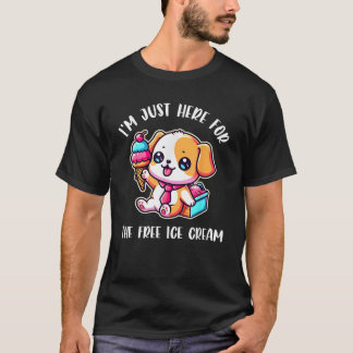 Lustiger Hundebesitzer Ich bin nur wegen des koste T-Shirt