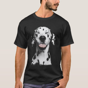 Lustiger Hundegesicht Dalmatiner T-Shirt
