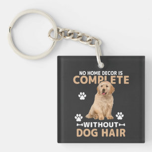 Lustiger Hundehaar-Heimschmuck Golden Retriever Schlüsselanhänger
