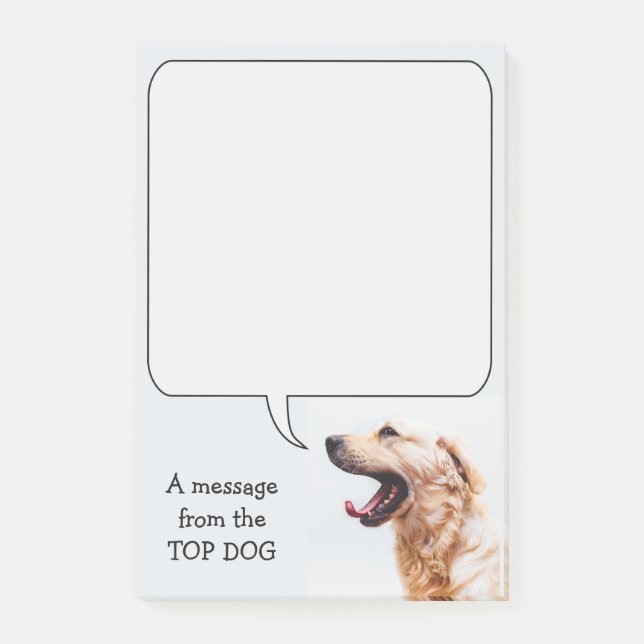 Lustiger Hundekundenspezifische Post-Itanmerkungen Post-it Klebezettel (Vorderseite)