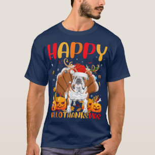 Lustiger Hundeliebhaber Glücklicher English Bulldo T-Shirt