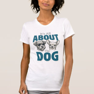 Lustiger Hundeliebhaber Vintage-Gravur Grafik_1 T-Shirt