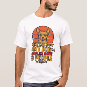 Lustiger Hundeliebhaber Vintage-Zitat-Vektordesign T-Shirt