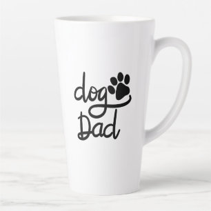 Lustiger Hundepfotenabdruck Hund Papa Milchtasse