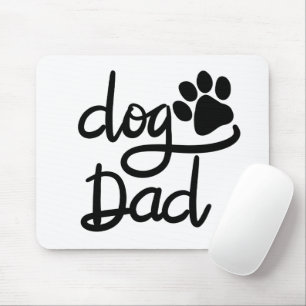 Lustiger Hundepfotenabdruck Hund Papa Mousepad