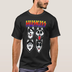 Lustiger Huskiss Lustige Hunde Welpen Rock Rockin T-Shirt
