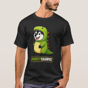 Lustiger Husky-Dinosaurier-Kostüm Trex Huskysaurus T-Shirt