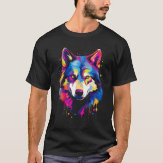 Lustiger Husky-Hund Haustier Hund T-Shirt