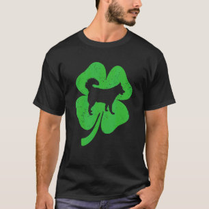 Lustiger Husky Hund Irisches Grünes Kleeblatt C St T-Shirt