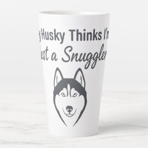 Lustiger Husky-Hund-Kuscheler Milchtasse