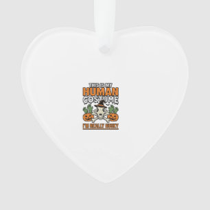 Lustiger Husky-Mensch-Kostüm Halloween-Hund-Shirt  Ornament