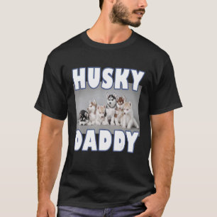 Lustiger Husky-Vater  sibirische Husky-Welpen  für T-Shirt