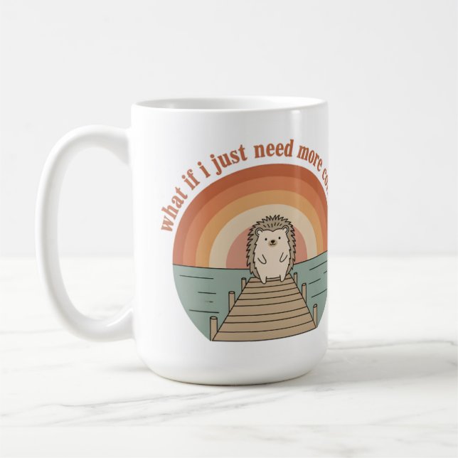 Lustiger Igel-Kaffee-Morgen-Slogan-Becher Kaffeetasse (Links)