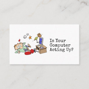 Lustiger informeller Computerspezialist Visitenkarte