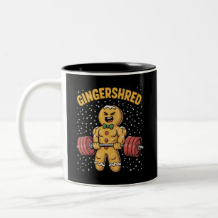 Lustiger Ingwer-Mann Gym Bodybuilding Zweifarbige Tasse