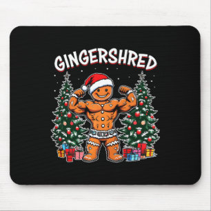 Lustiger Ingwer-Zuckerbäckermann-Gym-Körperaufbau Mousepad