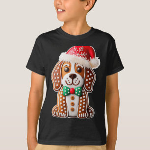 Lustiger Ingwerbrot-Beagle-Hund-Weihnachten-Frauen T-Shirt