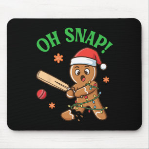 Lustiger Ingwerbrot-Grille-Christmas-Keks Oh Snap Mousepad