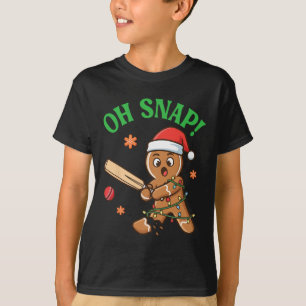 Lustiger Ingwerbrot-Grille-Christmas-Keks Oh Snap T-Shirt
