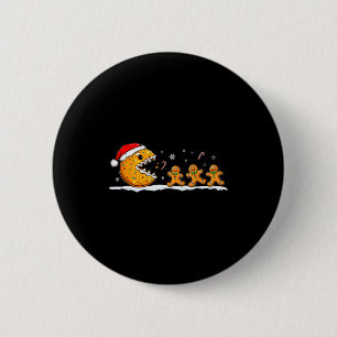 Lustiger Ingwerbrot-Weihnachtsplätzchen-Backjungen Button