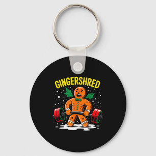Lustiger Ingwerbrotmann-Gym-Körperaufbau Gingershr Schlüsselanhänger