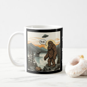 Lustiger Introvert Bigfoot Sasquatch Loch Ness Ret Kaffeetasse