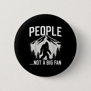 Lustiger Introvertierter Bigfoot-Menschen Kein Gro Button