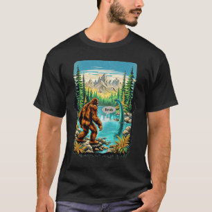 Lustiger Introvertierter Bigfoot Sasquatch Loch Ne T-Shirt