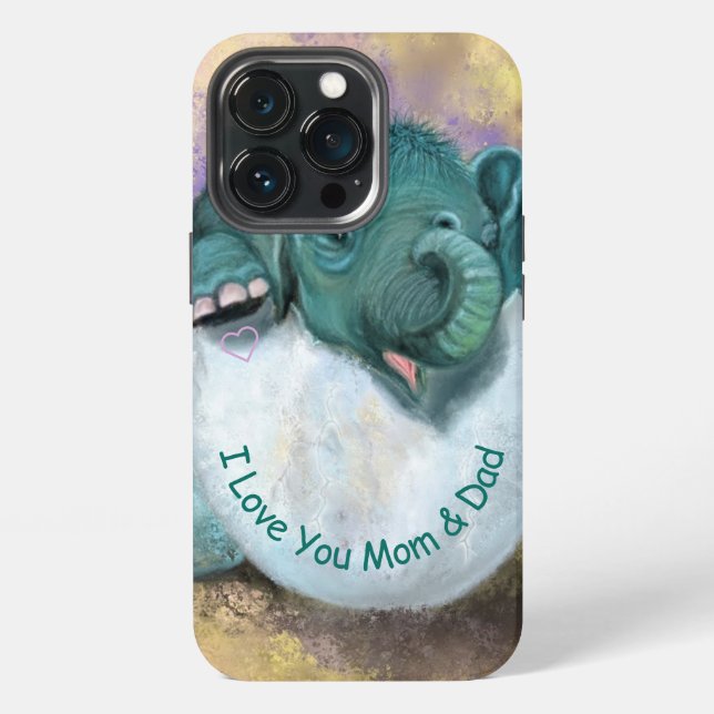 Lustiger iPhone-Elefanten-Schlüpfkoffer - Benutzer iPhone 13 Pro Hülle (Hinten)