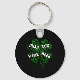 Lustiger irischer Bierkleeblatt Gepard St.Patrick' Schlüsselanhänger