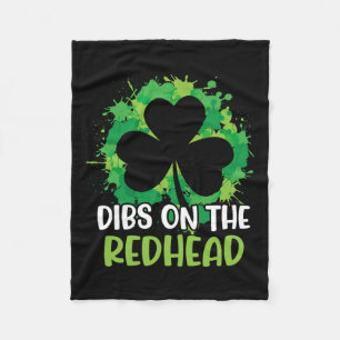 Lustiger irischer St. Patricks Day Shamrock Dibs a Fleecedecke