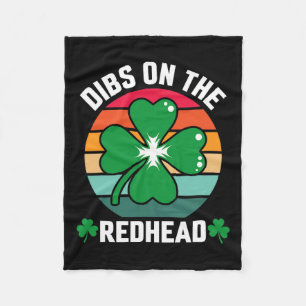 Lustiger irischer St. Patricks Day Shamrock Dibs a Fleecedecke