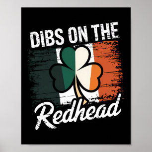 Lustiger irischer St. Patricks Day Shamrock Dibs a Poster