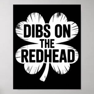 Lustiger irischer St. Patricks Day Shamrock dibs a Poster