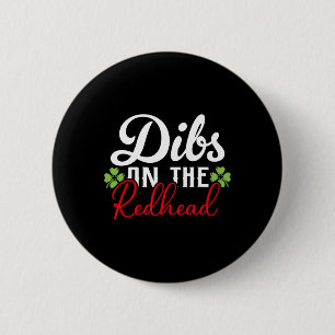 Lustiger irischer St. Patricks Day Shamrock Dibs O Button