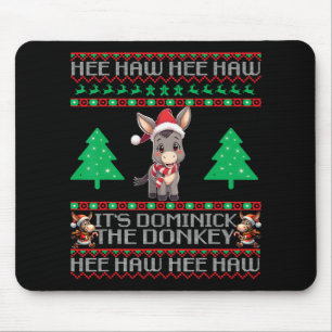 Lustiger italienischer Weihnachtsweihnachtsesel Do Mousepad