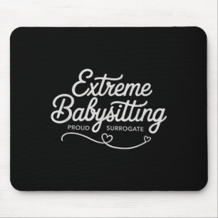 Lustiger IVF-Leihmutter extrem Babysitten Schwange Mousepad