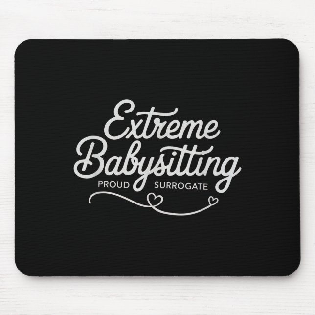 Lustiger IVF-Leihmutter extrem Babysitten Schwange Mousepad (Vorne)