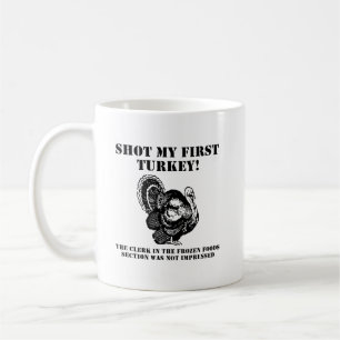 Lustiger Jagdbecher - Truthahn geschossen Kaffeetasse