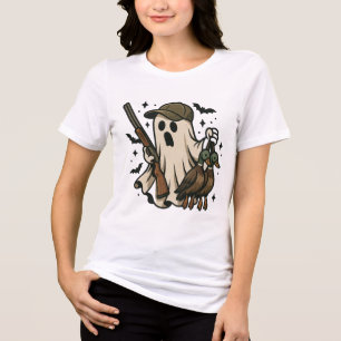 Lustiger Jäger Geist Stockente Tri-Blend Shirt