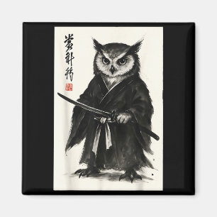 Lustiger japanischer Anime-Manga-Stil Samurai-Krie Magnet