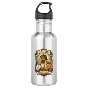 Lustiger Jesus 404 Error Web Entwickler Programmie Edelstahlflasche
