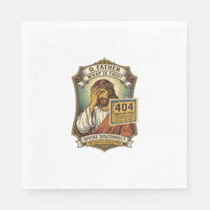Lustiger Jesus 404 Error Web Entwickler Programmie Serviette
