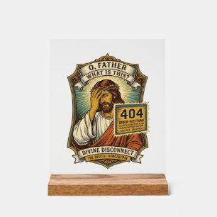 Lustiger Jesus 404 Fehler Web-Entwickler Programmi Acrylschild