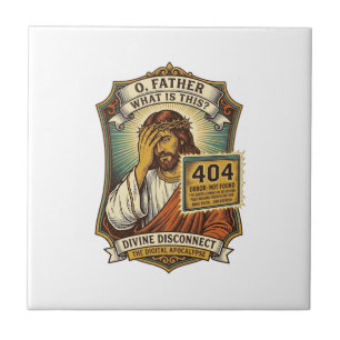 Lustiger Jesus 404 Fehler Web Entwickler Programmi Fliese