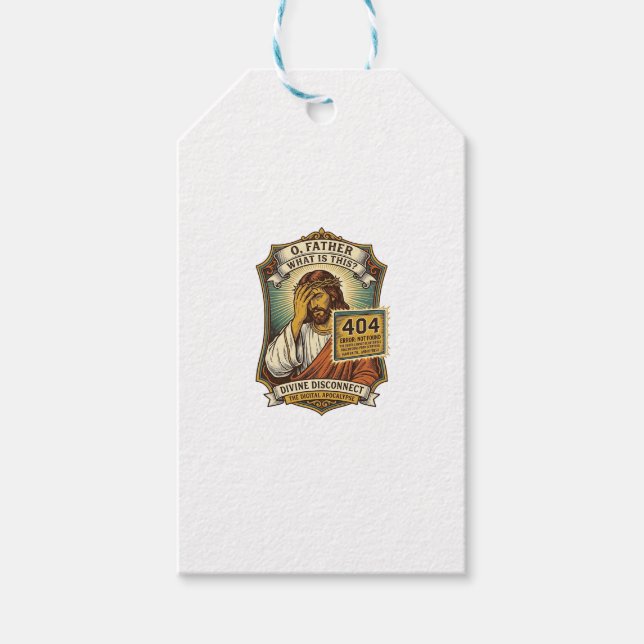 Lustiger Jesus 404 Fehler Web-Entwickler Programmi Geschenkanhänger (Vorderseite)