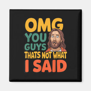 Lustiger Jesus Das hat Er nicht gesagt Religiöser Magnet