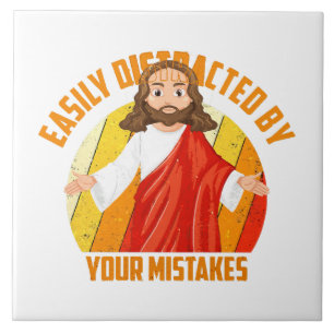 Lustiger Jesus Fliese